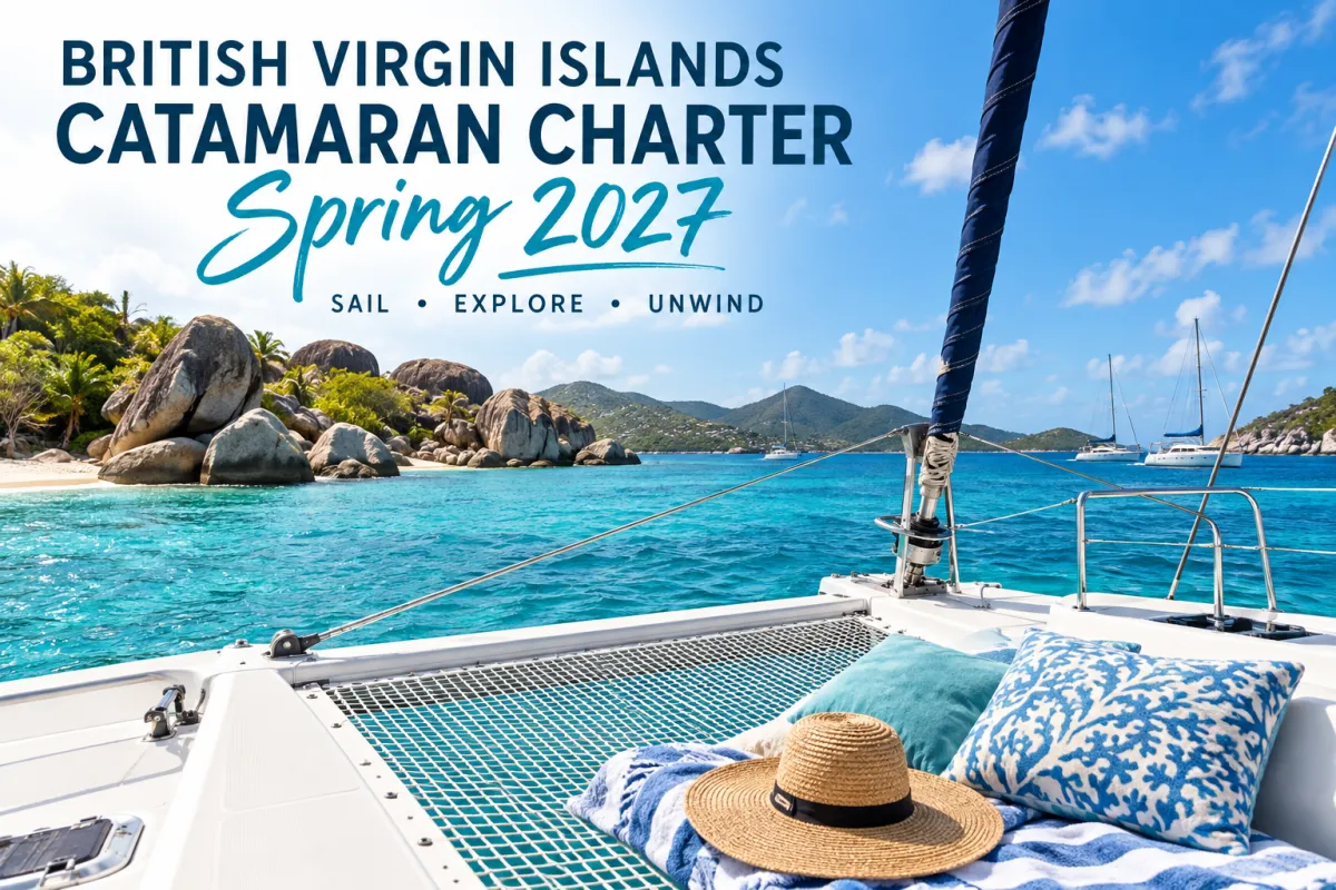 BVI Catamaran Charter, Spring 2027 Sailing in the British Virgin Islands